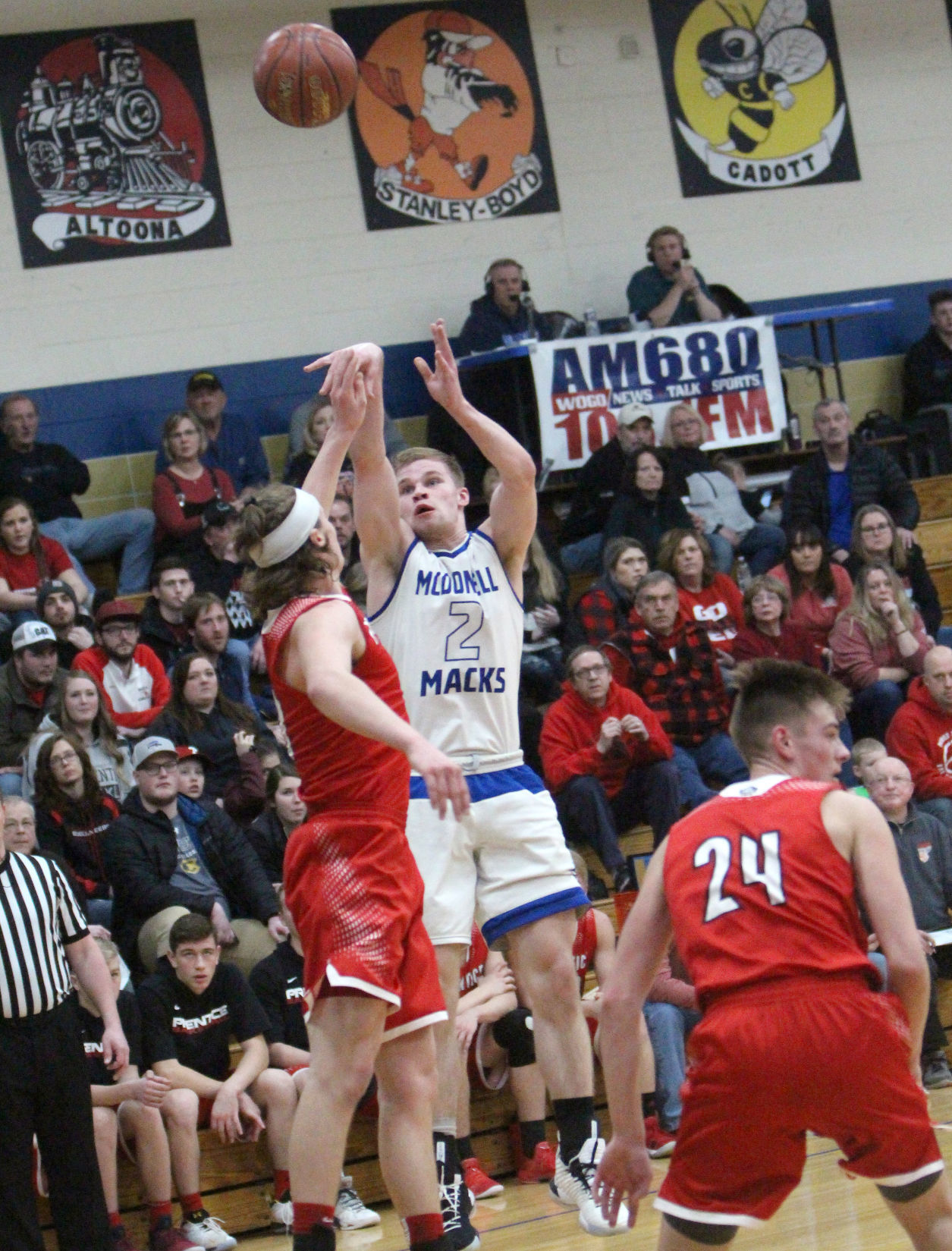 Prentice at McDonell boys basketball 3-2-19
